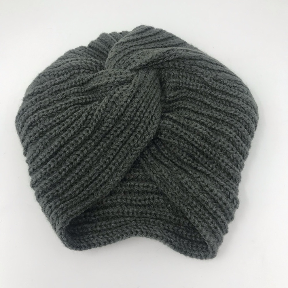 Turban style boho winter hat